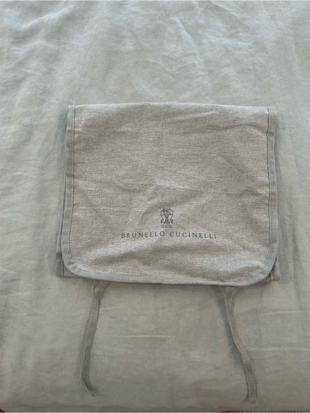 Brunello Cucinelli Gray Fabric Garment Storage Bag